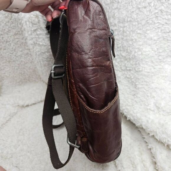 Jack Georges Voyager Brown Leather‎ Convertible Backpack - Picture 2 of 9